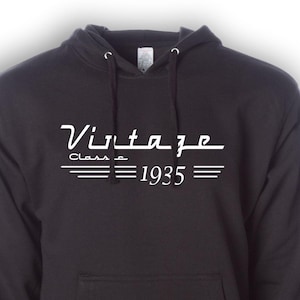 90th Birthday Hoodie Sweatshirt - 90th Birthday Gift - Born in 1935 - Gift For 90th Birthday - Dad Birthday - Grandpa Birthday - Hoody