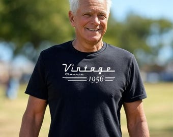 70th Birthday Shirt – Vintage 1956 Classic Car Style - Any Year