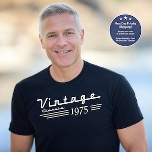 50th Birthday Gift - 50th Birthday Shirt - Born in 1975 Birthday Shirt - Birthday Gift For 50th Birthday - Dad Birthday - Grandpa Birthday
