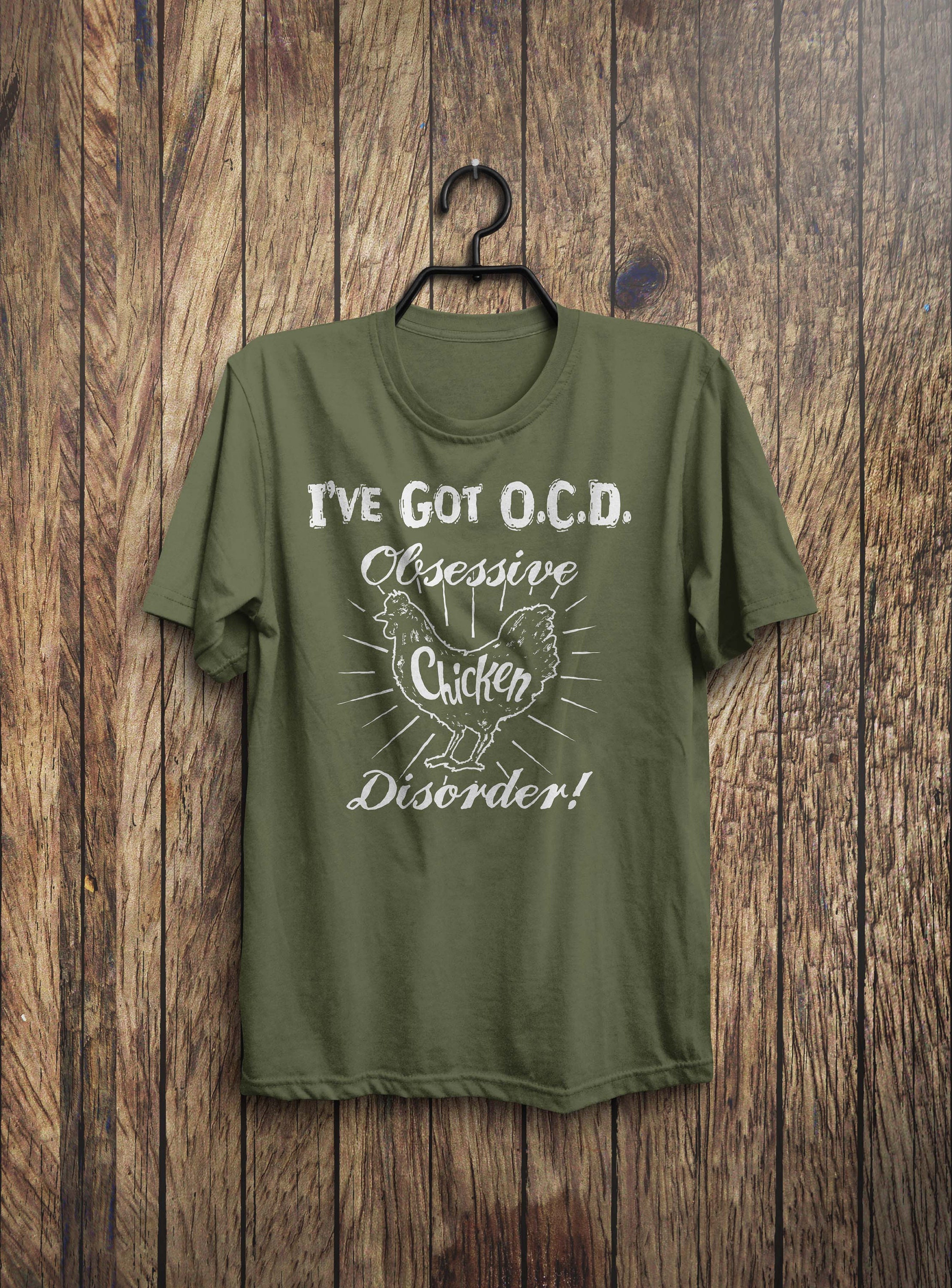 Obsessive Chicken Disorder Shirt Funny Chicken Shirt | Etsy