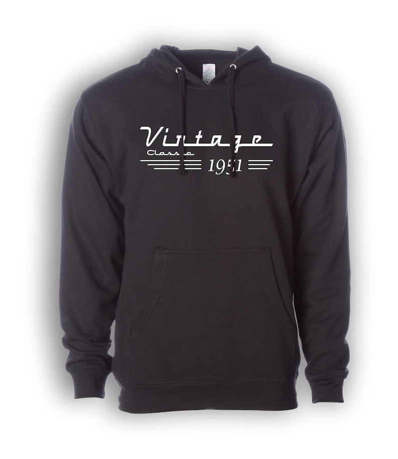 1951 vintage classic birthday hoodie sweatshirt personalized