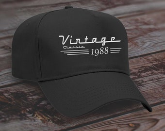 1988 Birthday Cap - Born in 1988 Birthday Gift - Car Guy Birthday - Dad Birthday - Grandpa Birthday - Made in 1988 - Vintage Classic