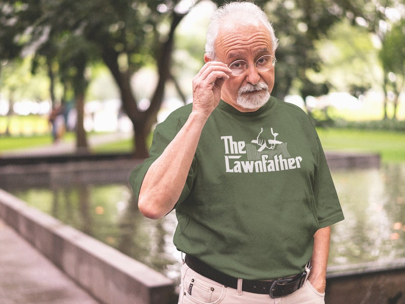 The Lawnfather Funny Mowing Shirt Dad Shirt Landscaper Shirt Mowing Father's Day Shirt Dad Shirt Gift image 1