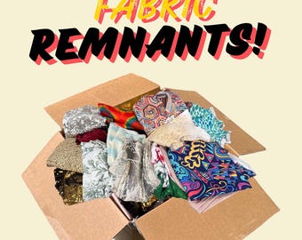 Decorative Fabric Remnant Box (30lbs +)