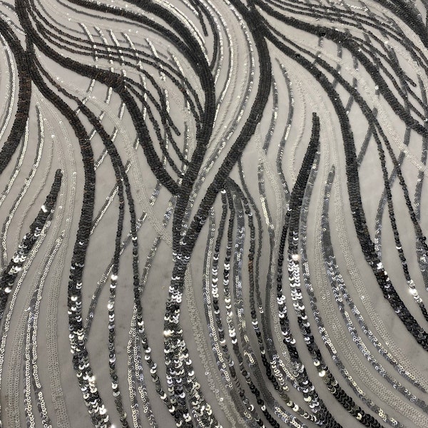 Silver Sequin Linen - Etsy