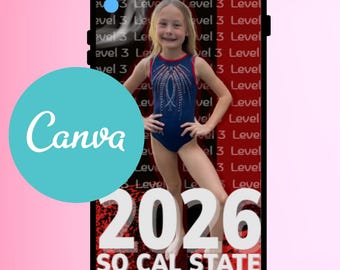 IG Story Gymnastics Meet - Social Media Story Template for gymnast dancers