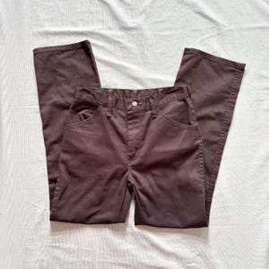 Vintage 70s Brown Jeans | Size 28 | Big Ben by Wrangler | mid rise straight leg cotton denim
