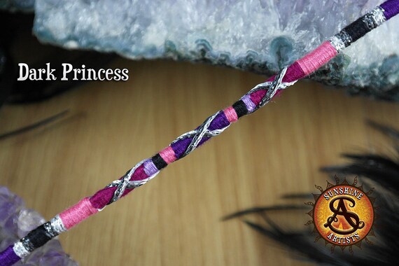 Dark Princess Hair Wrap In Cerise Pink Hot Pink Deep Purple Etsy