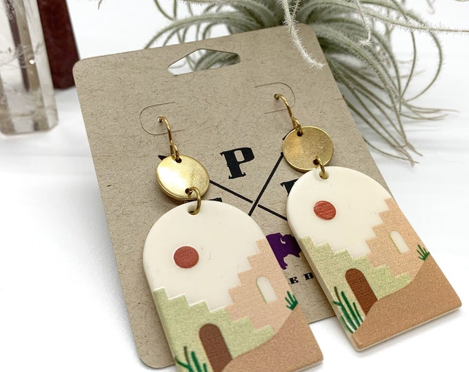 Pueblo Acrylic Earrings