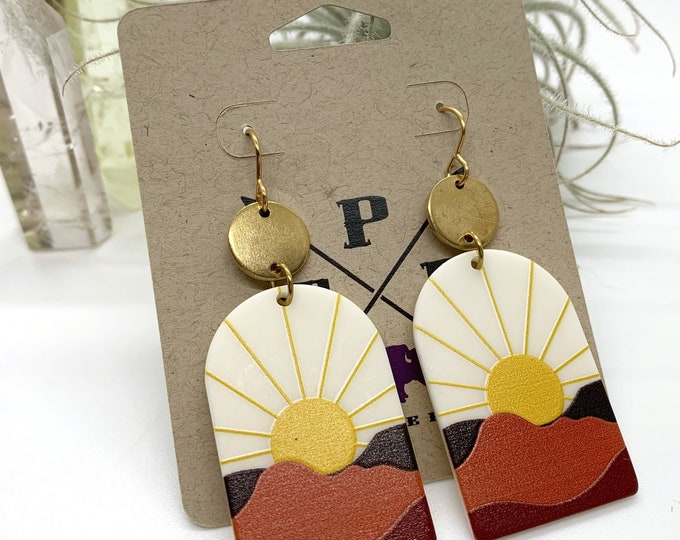 Into The Sunset Acrylic Earrings