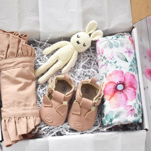 Baby Girl Gift Box | Newborn Gift Set | Baby Shower Gift | Newborn Baby Girl | Welcome Baby Gift | Christening Gift | Mom To Be Gift