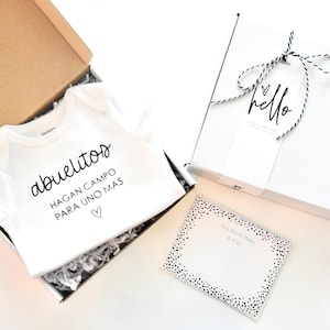 Abuelitos Pregnancy Reveal Box | Spanish Pregnancy Announcement | Grandparents Announcement | Abuelitos Gift Box | Baby Reveal