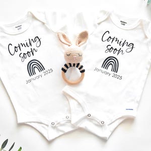 Twin Baby Onesies | Baby Shower Gift | Baby Announcement Gift | Twin Pregnancy Reveal | Twins Pregnancy Announcement Onesie | Mom To Be Gift
