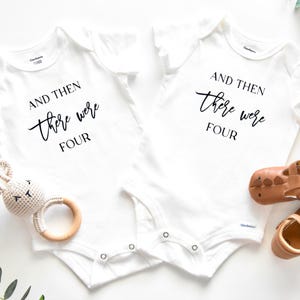 Twin Baby Onesies | Baby Shower Gift | Baby Announcement Gift | Twin Pregnancy Reveal | Twins Pregnancy Announcement Onesie | Mom To Be Gift