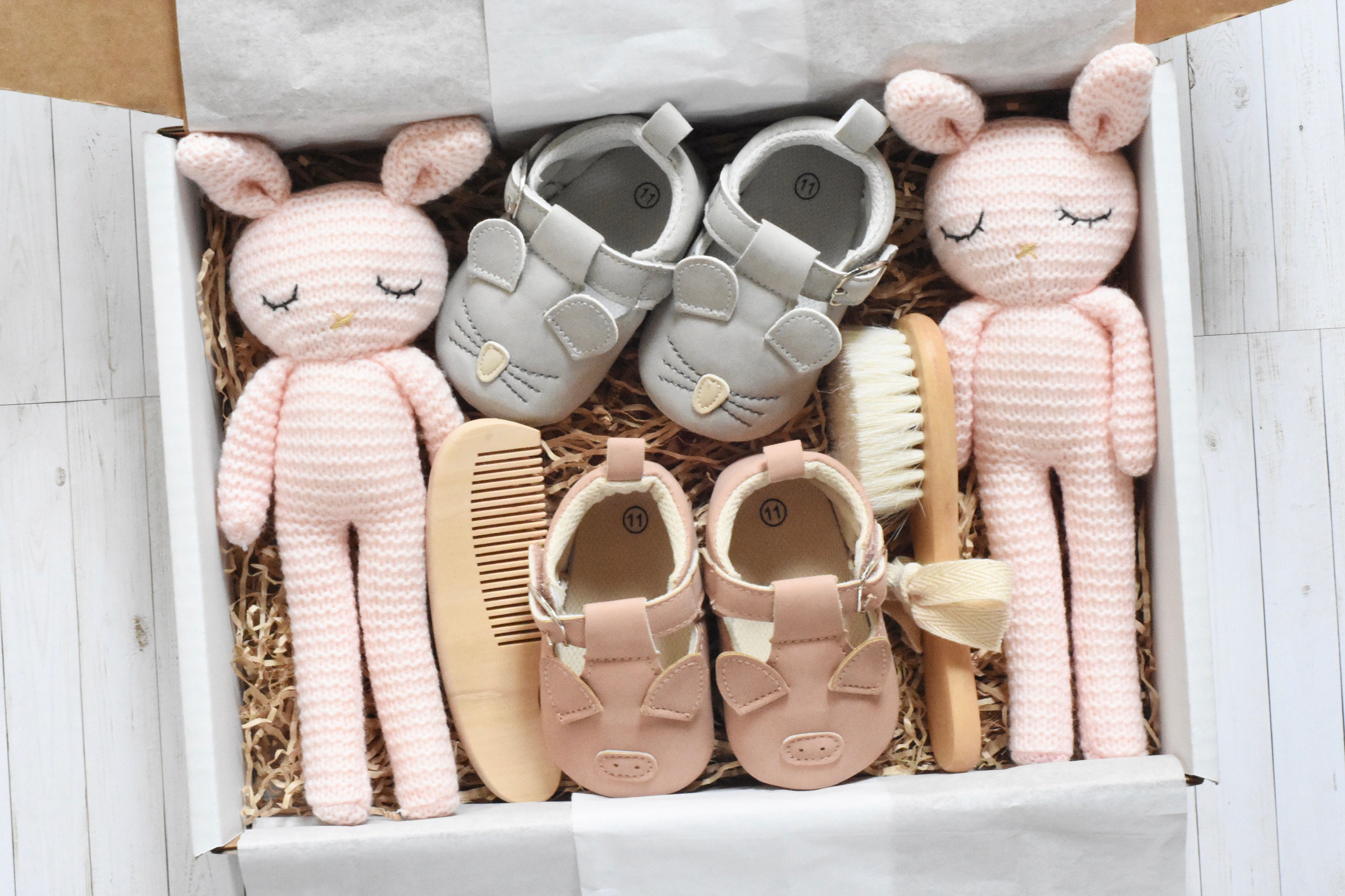 Baby Twins Gift Box / Twin Girl Gifts / Baby Shower Gift / Etsy