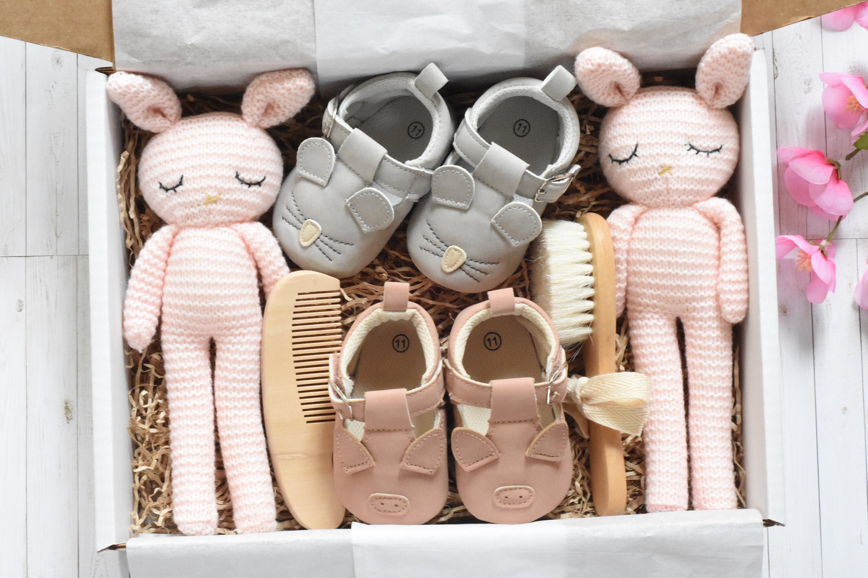 Baby Twins Gift Box / Twin Girl Gifts / Baby Shower Gift / Etsy