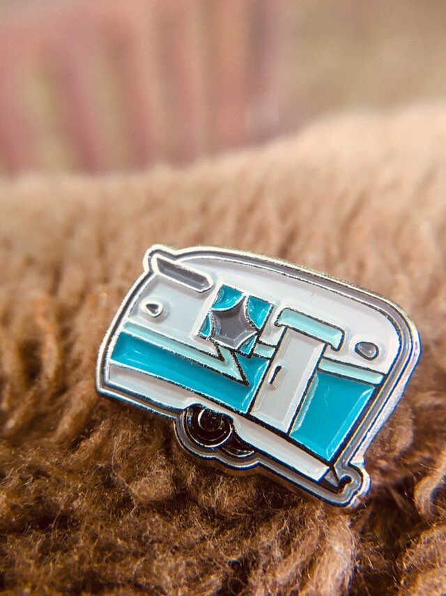 Camper Enamel Pin Retro Canned Ham Camping Adventure Soft Enamel Lapel ...