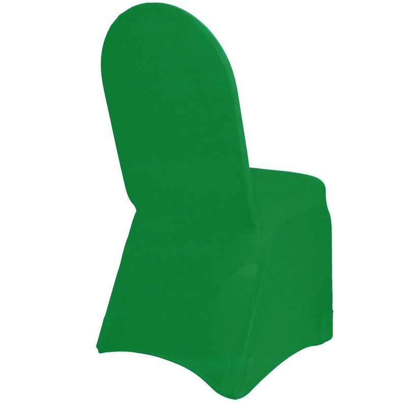 Emerald Green Spandex Banquet Chair Cover Stretch Chair Etsy