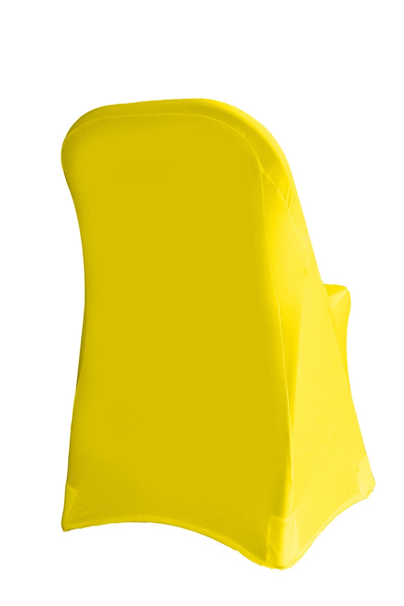 Yellow Stretch Spandex Folding Chair Covers Wedding Chair Etsy