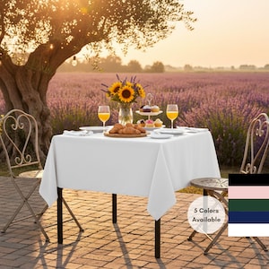 Square Polyester Tablecloths | Restaurant, Catering, Wedding Tablecloths (72 X 72 Inch)