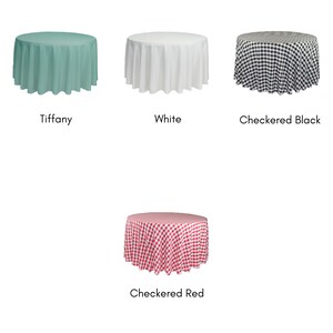 108 Inch Round Polyester Table Cloth For Weddings - Ivory, 100% Polyester