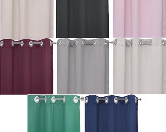 Blackout Polyester Curtains with Grommets - 2 Panels | Blackout Curtains 42 in. (W) X 63 in. (L)