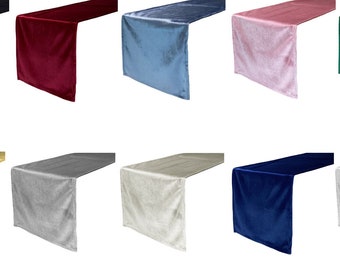 Velvet Table Runner | 14 x 108 in, Elegant Event Decor