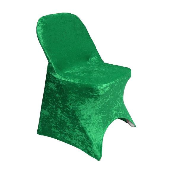 Emerald Green Velvet Spandex Folding Chair Cover Stretch Chair Covers,  Wedding Chair Covers, -  Canada