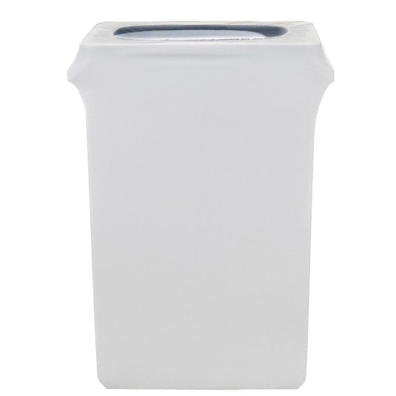 White 23 Gallon Spandex Trash Can/waste Container Cover Trash Can Covers,  Weddings and Banquet Events 