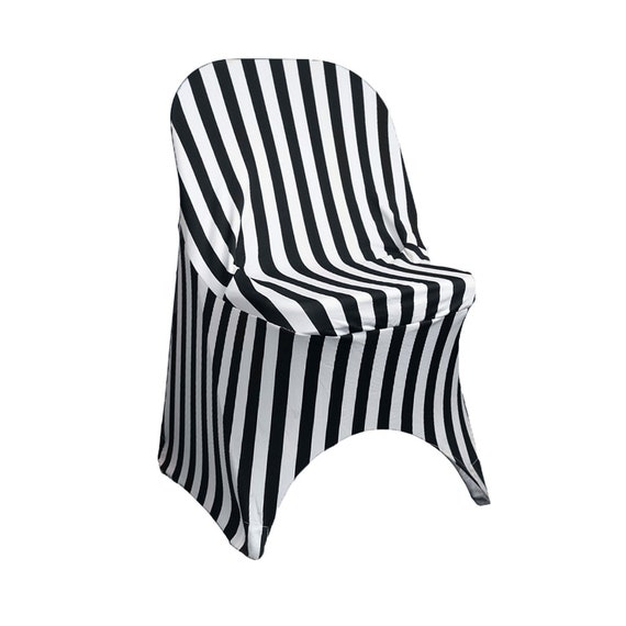 Buy Black/white Striped Stretch Spandex Folding Chair Covers Wedding Chair  Covers, Stretch Chair Covers Online in India 
