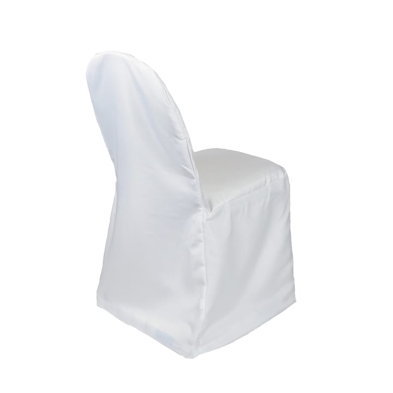White Polyester Banquet Chair Cover Wedding Chair Covers Etsy