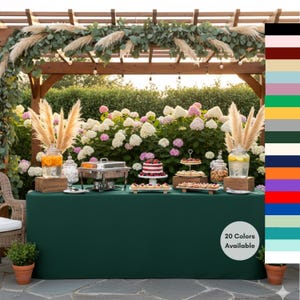 Fitted 8 ft. Polyester Tablecloth Rectangular | Wholesale Wedding, Christmas, Holiday, Catering Tablecloths