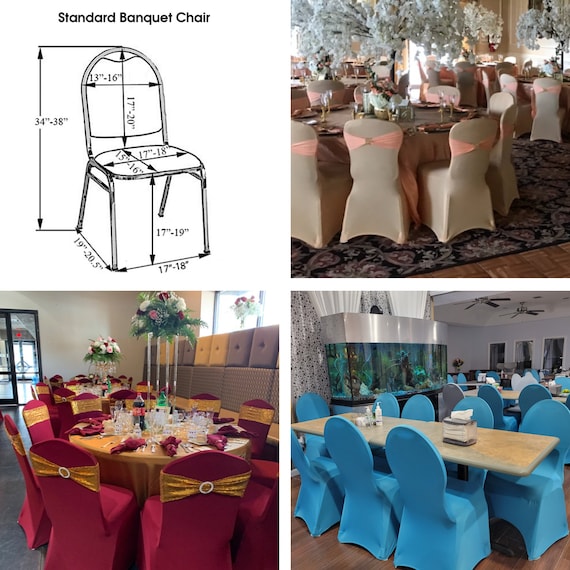 Stretch Spandex Banquet Chair Cover Wedding Christmas Holiday Catering Spandex Covers Etsy Ireland