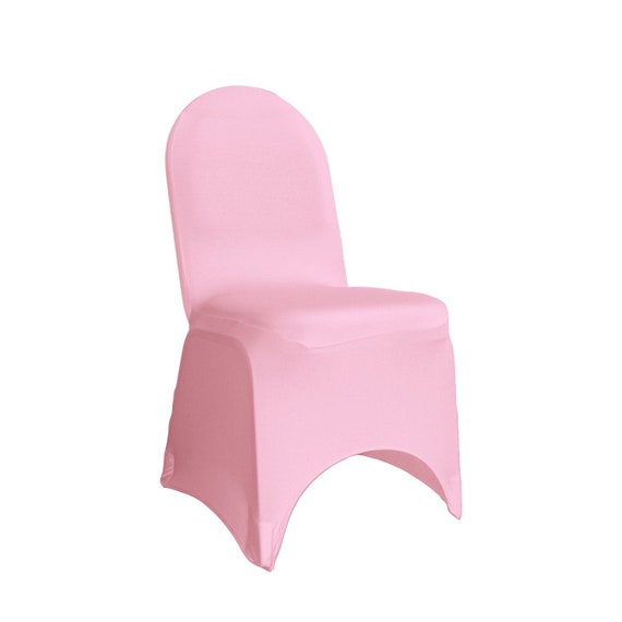 Pink Spandex Banquet Chair Cover Stretch Chair Covers, Wedding