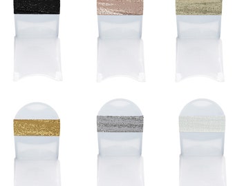 Sequin Spandex Chair Band (Pack of 10) | Wedding & Event Decor
