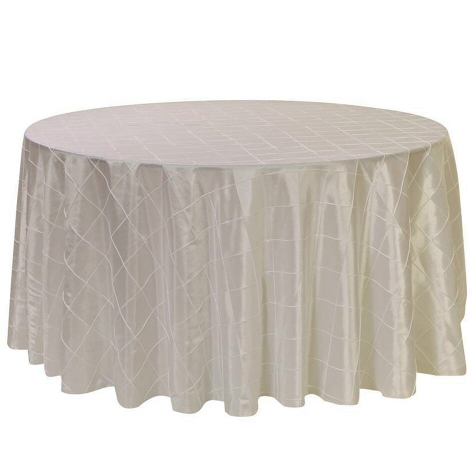 Ivory 120 inch Round Pintuck Tablecloth Wholesale Wedding Etsy