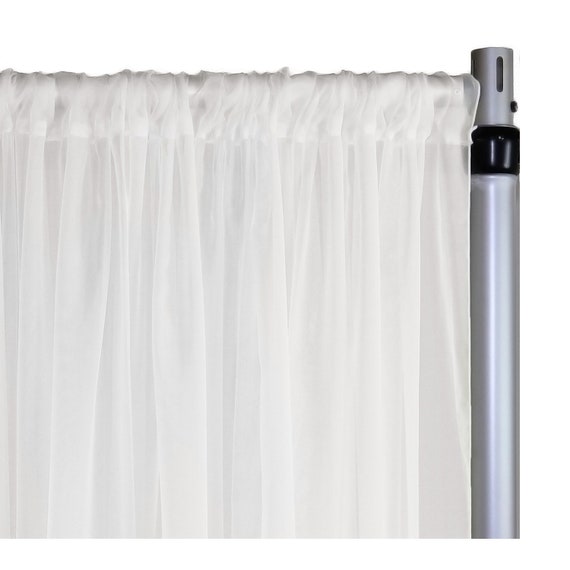 Voile Sheer Drape Backdrop 8ft X 116 White Drapes Etsy