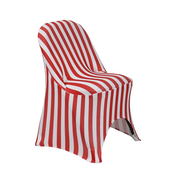 Red/white Striped Stretch Spandex Folding Chair Covers Wedding Chair  Covers, Stretch Chair Covers -  Canada