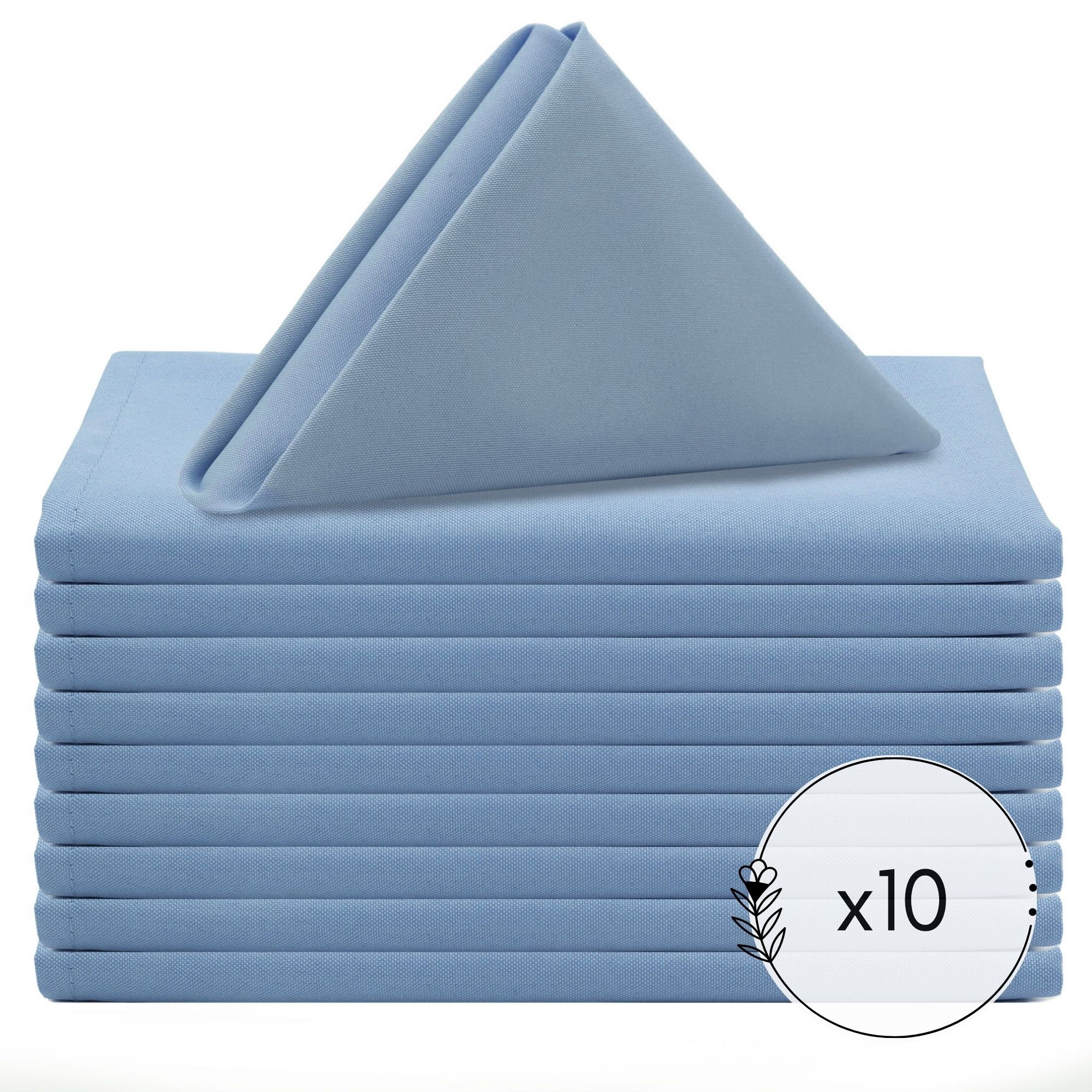 Light Blue Napkin for Weddings Pack of 10 Wholesale -  Portugal