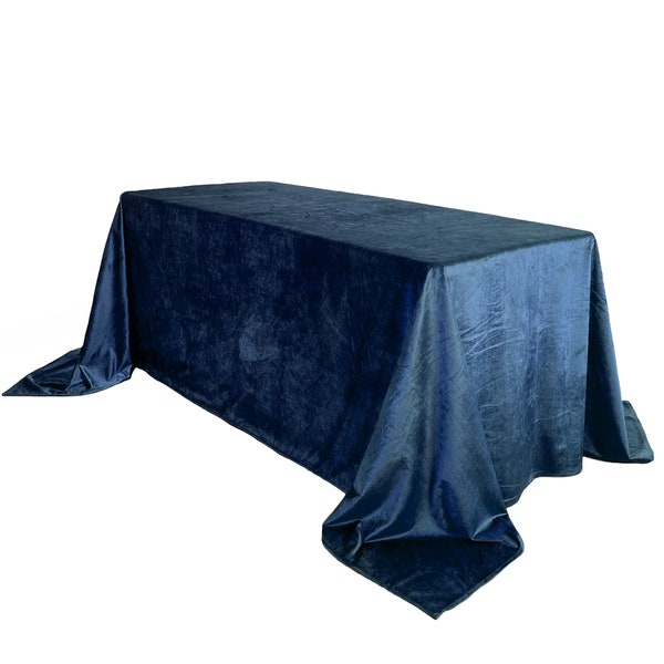 Navy Blue Tablecloth Etsy