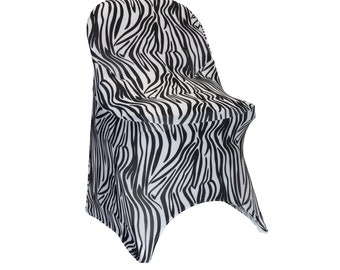 Zebra Stretch Spandex Folding Chair Covers Wedding Chair Covers
