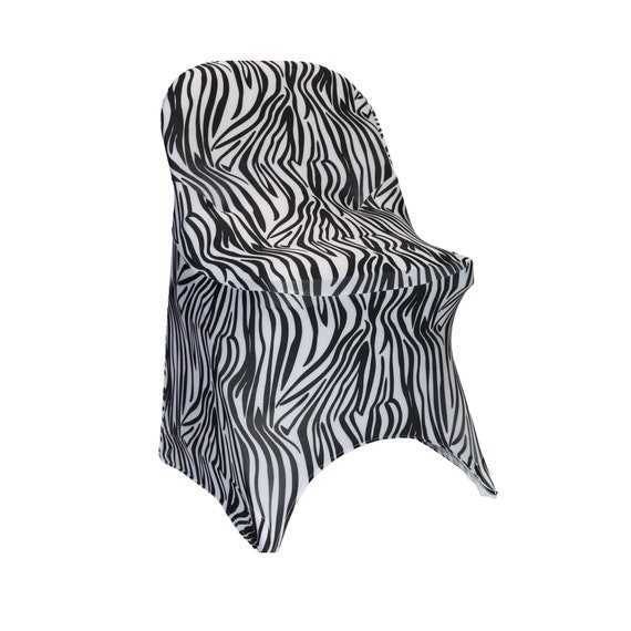 Zebra Stretch Spandex Folding Chair Covers Wedding Chair Covers, Stretch  Chair Covers -  Canada