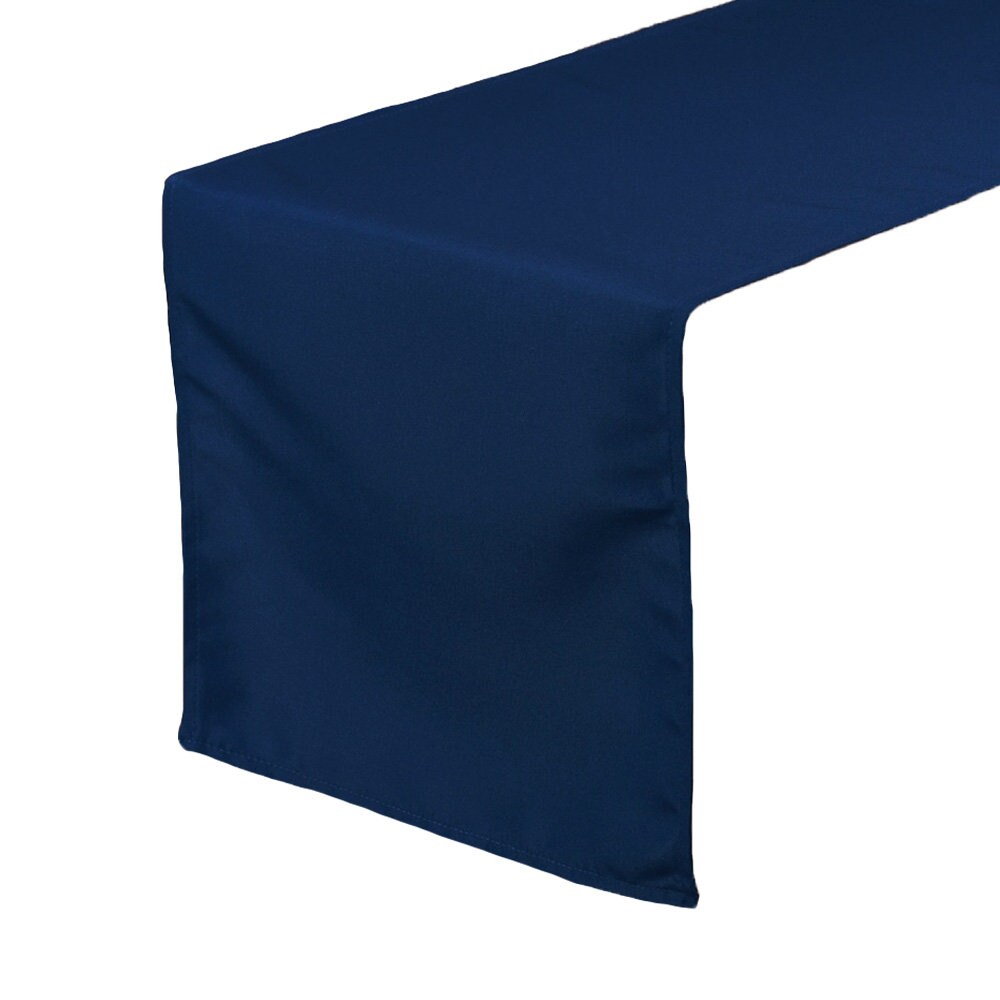 Navy Blue Polyester Table Runner | Wedding Table Runner