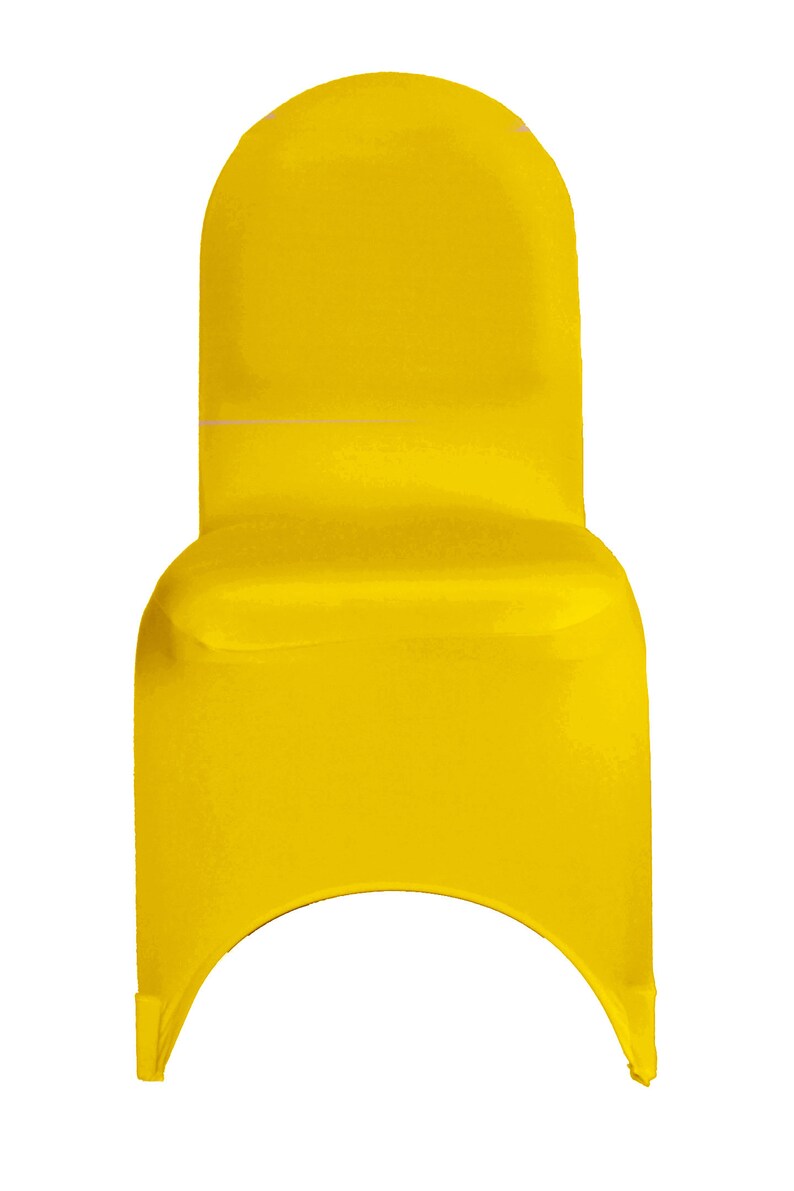Yellow Spandex Banquet Chair Cover Stretch Chair Covers Etsy