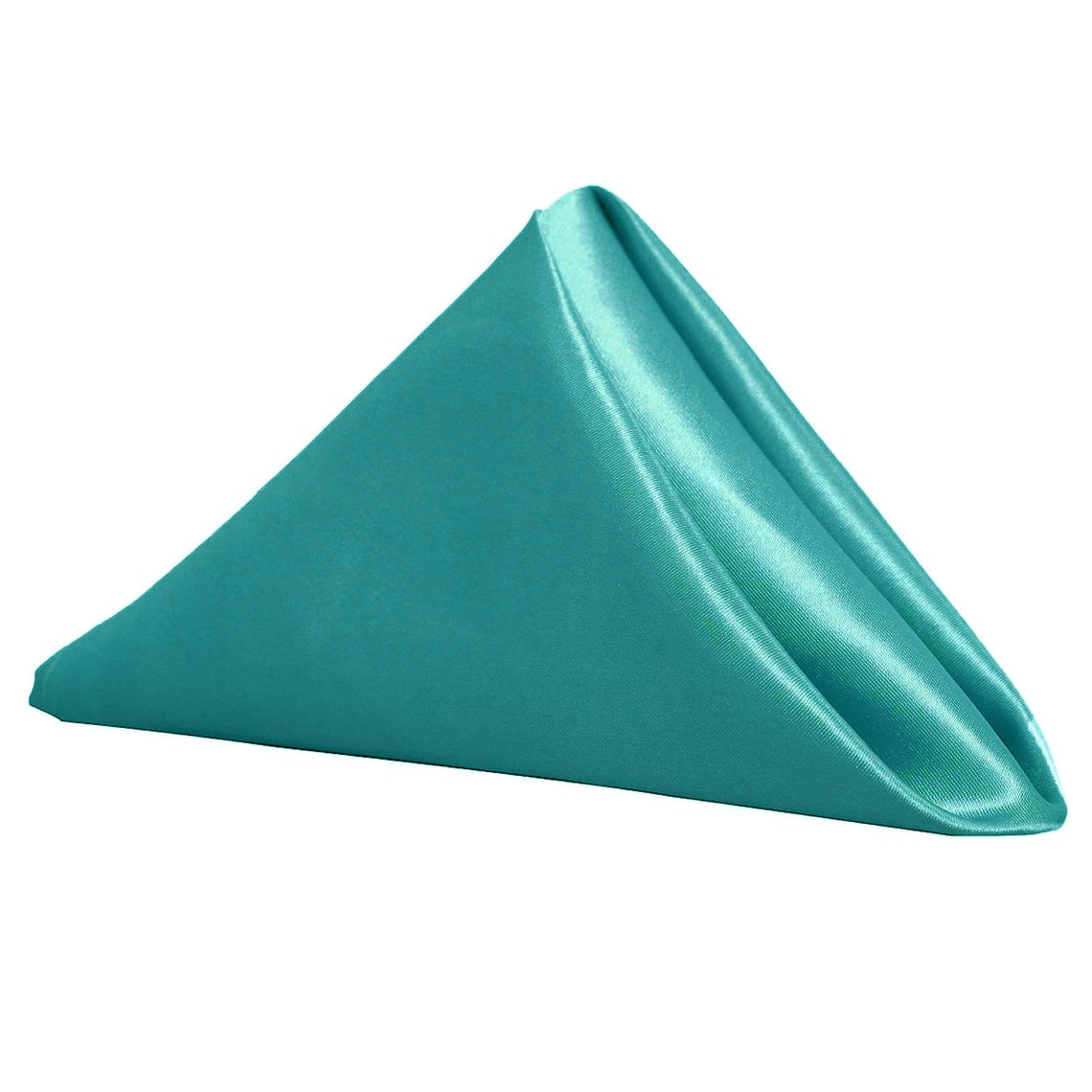 Teal Napkin for Weddings Pack of 10 Wholesale Satin Napkins Etsy