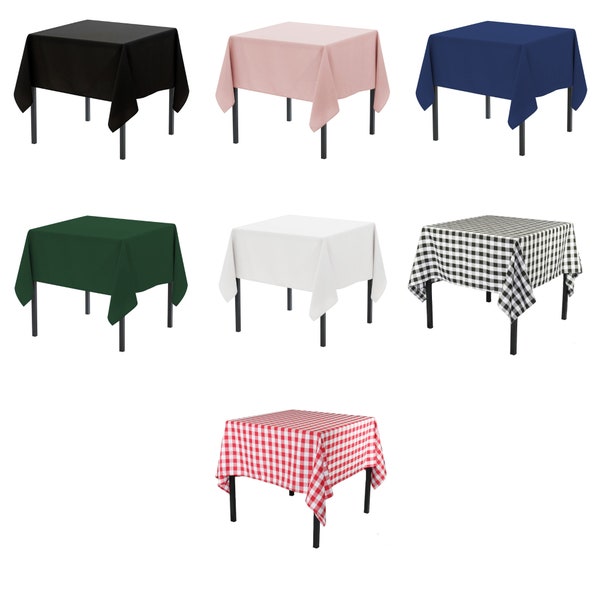 Square Polyester Tablecloths | Restaurant, Catering, Wedding Tablecloths (72 X 72 Inch)