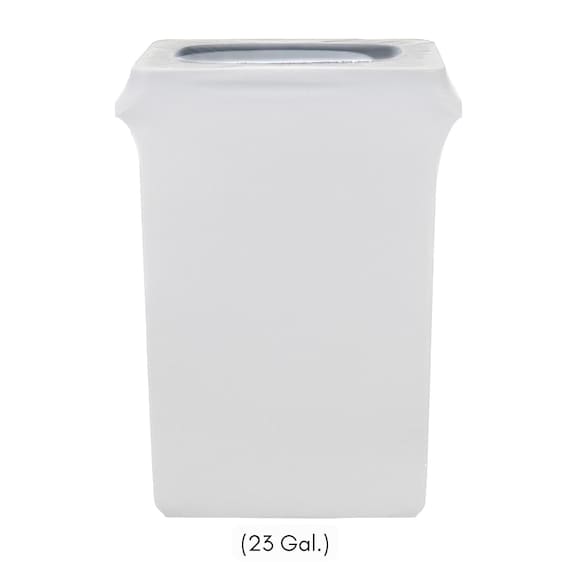 White 23 Gallon Spandex Trash Can/waste Container Cover Trash Can Covers,  Weddings and Banquet Events -  Denmark