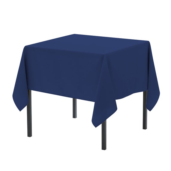 Navy Blue 72 x 72 inch Square Polyester Tablecloth Wedding Tablecloth Catering Tablecloth