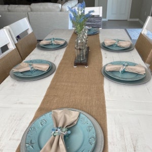 Jute Burlap 13 X 108 Inches Table Runner Natural Wedding, Christmas ...