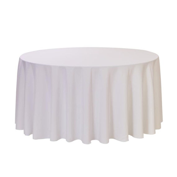 Tablecloths 120 Inch White Round Table Cloth Cover Home Furniture Diy Work Eu Tablecloths 120 Inch White Round Table, 120 Inch Round Table Linens